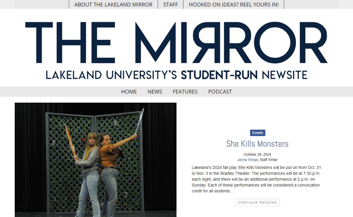 The Lakeland Mirror – Lakeland University's Student-Run Newsite