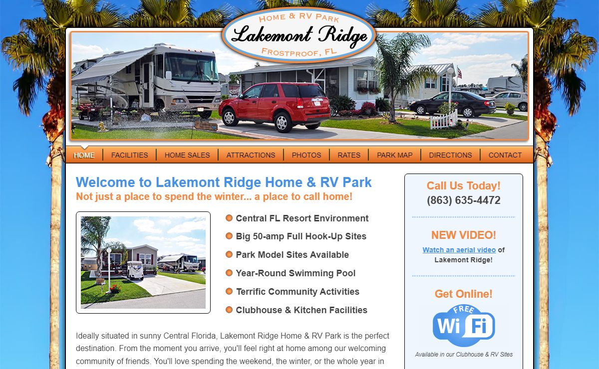 Welcome to Lakemont Ridge Home and RV Park in Frostproof, FL