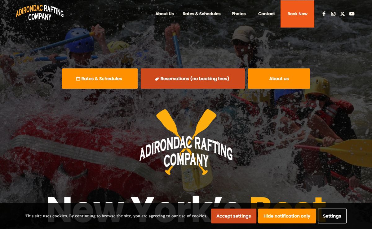 Top Rated Adirondack Whitewater Rafting | Adirondack Rafting Co. - near Lake George & Lake Placid
