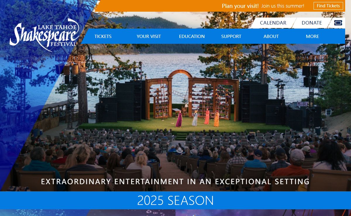 Lake Tahoe Shakespeare Festival – Extraordinary Entertainment in an Exceptional Setting