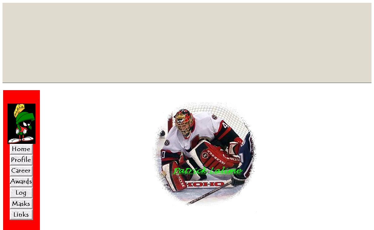 The Un-Official Homepage of Patrick Lalime.