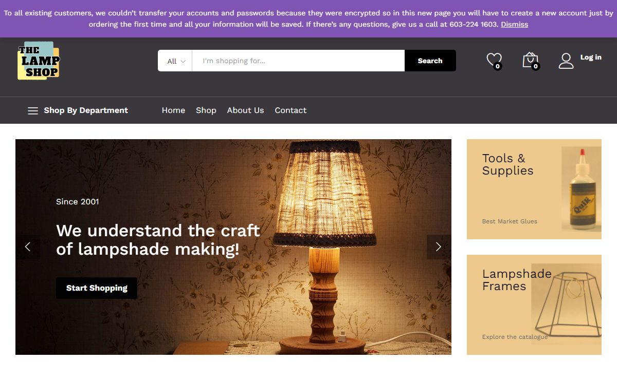 Lamp Shop – Lampshape Supplies