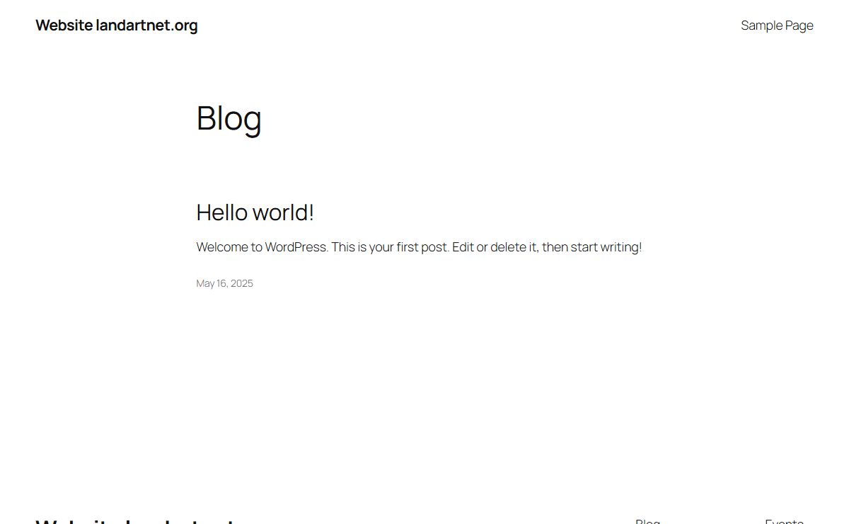 Website landartnet.org