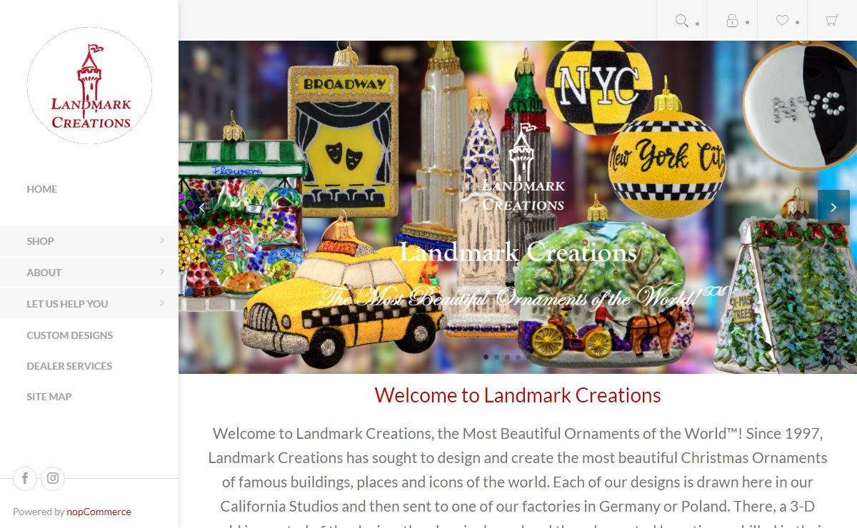 Landmark Creations, Inc.. Landmark Creations - The Most Beautiful Ornaments of the World™