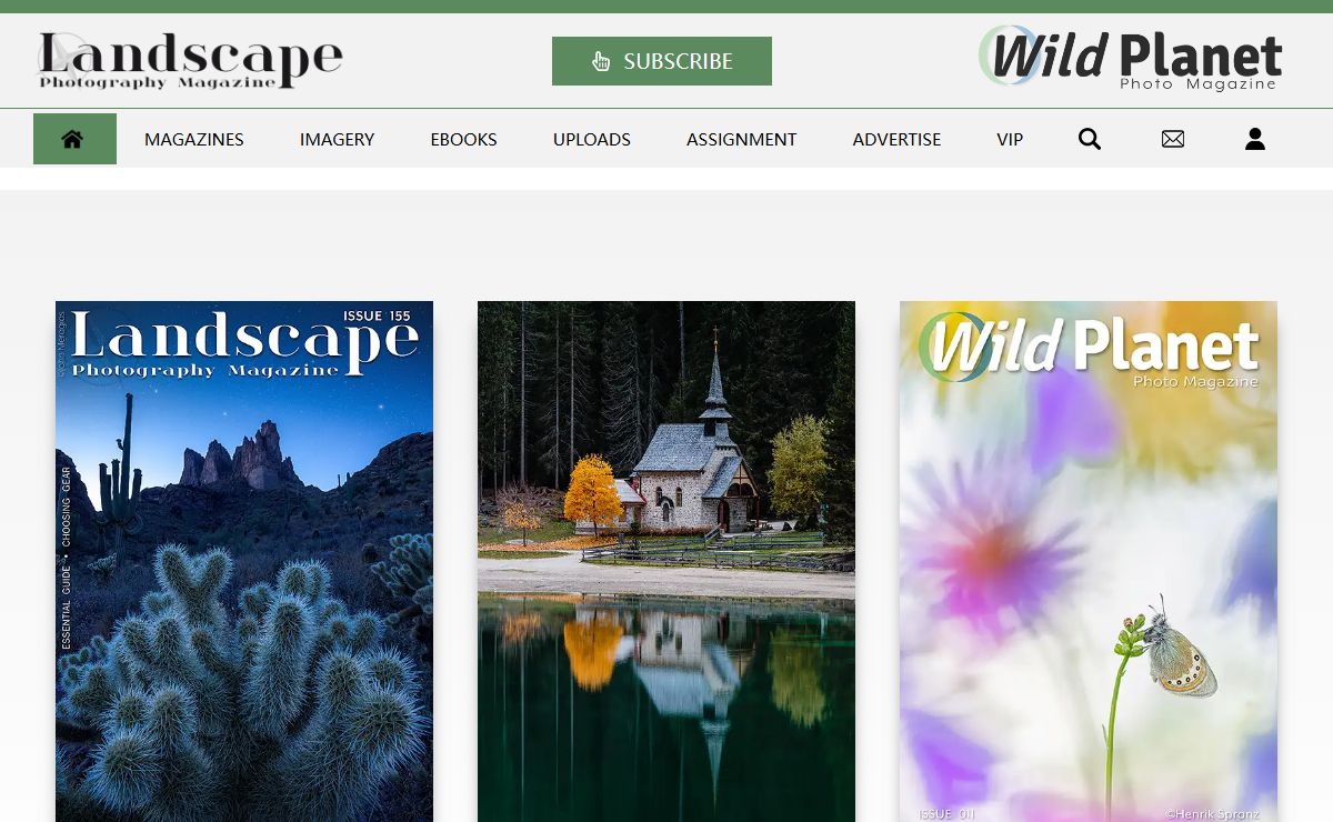 Landscape and Wildlife Photo Magazines