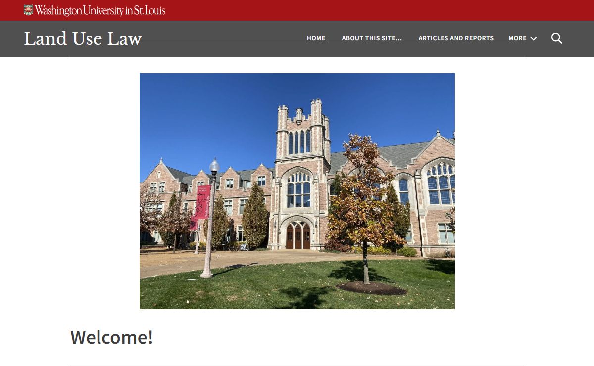Land Use Law | Land Use Law | Washington University in St. Louis