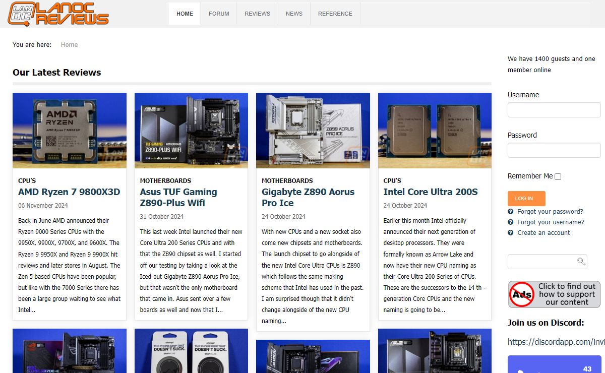 LanOC Hardware Reviews and LAN Events - LanOC Reviews