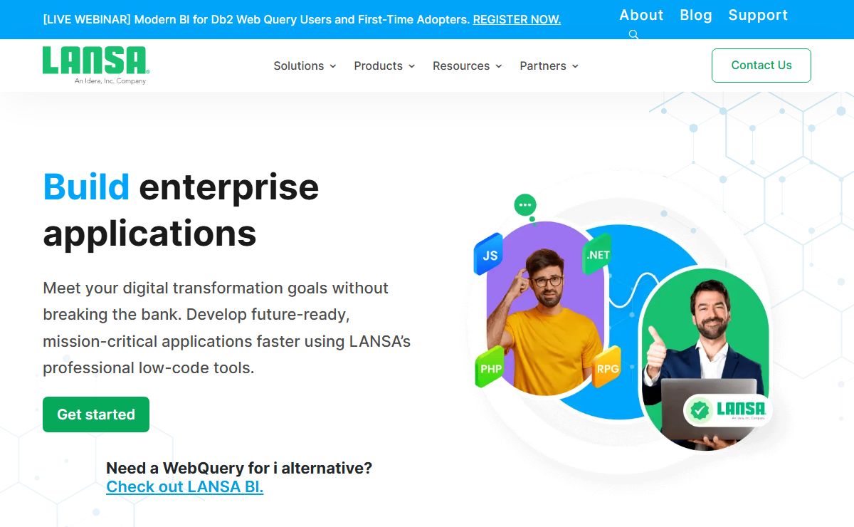 Professional Low Code For RAD & IBM i Modernization | LANSA
