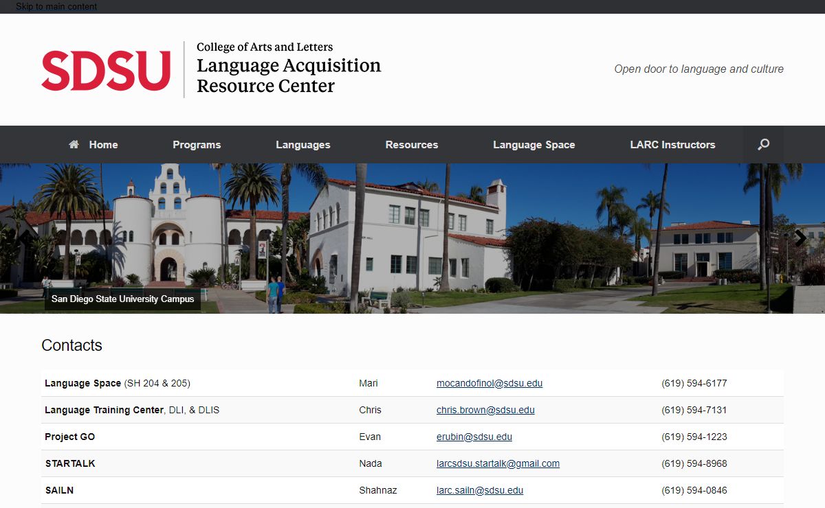 Language Acquisition Resource Center – SDSU
