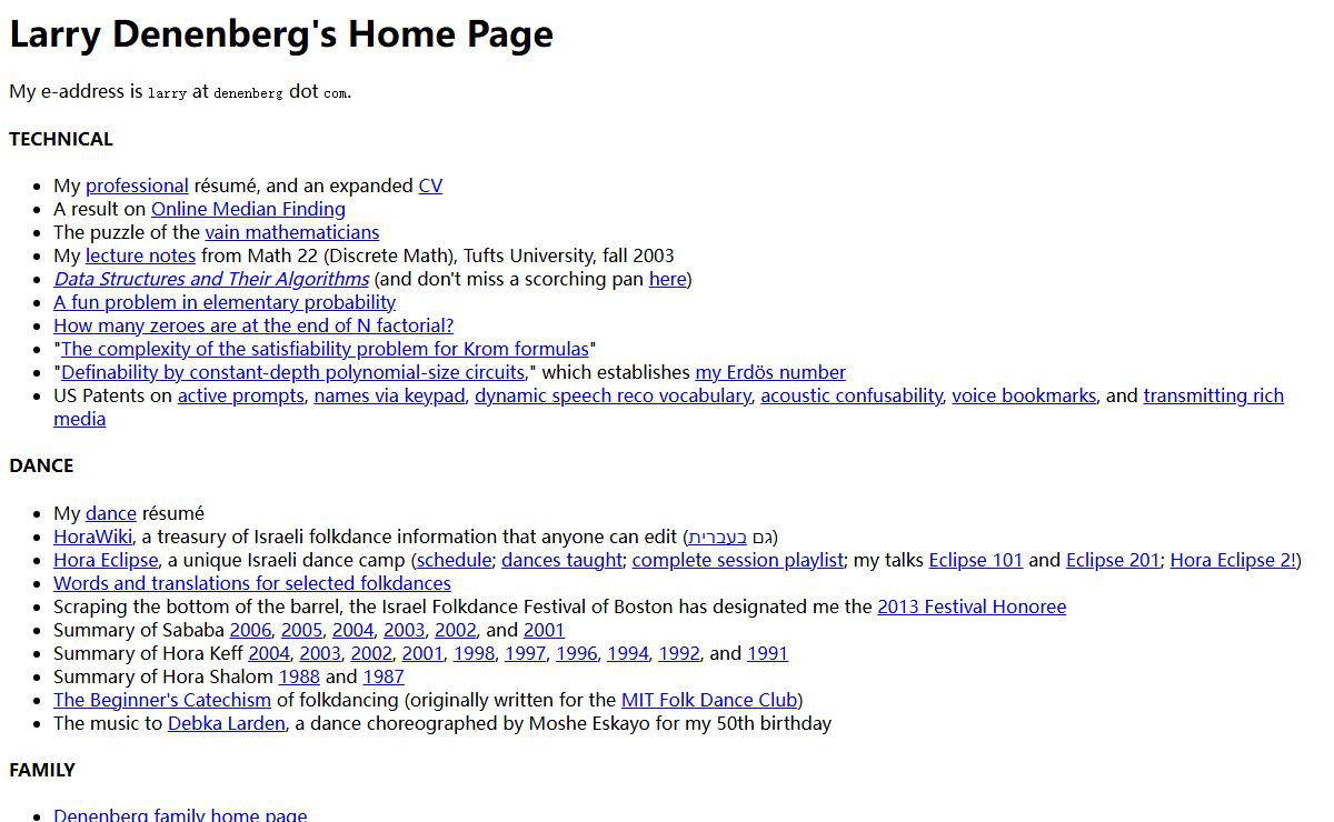 Larry Denenberg's Home Page