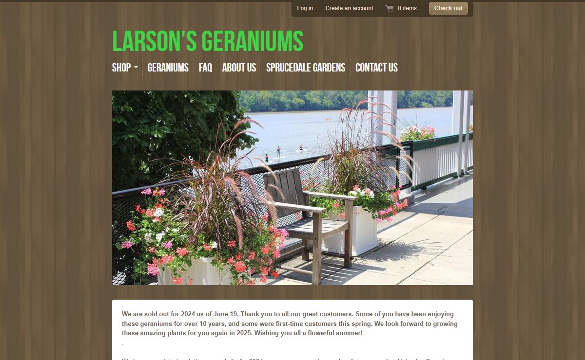 Larson's Geraniums – Larson's Geraniums