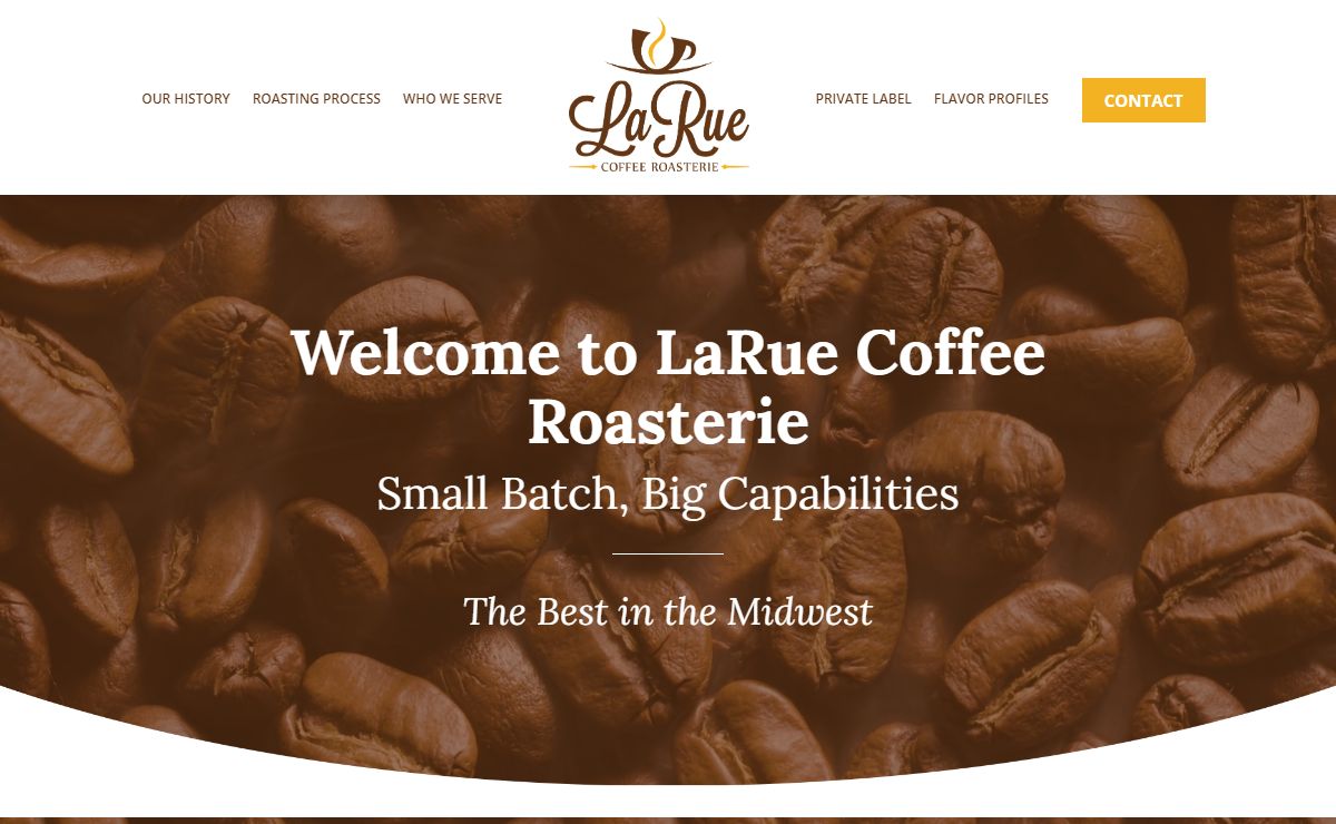 Private Label and Specialty Coffee Roaster | LaRue Coffee Roasterie