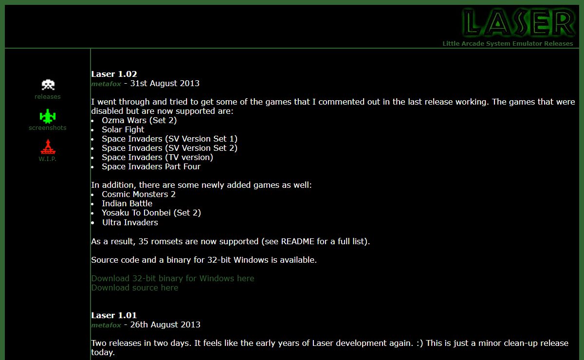 Little Arcade System Emulator Releases