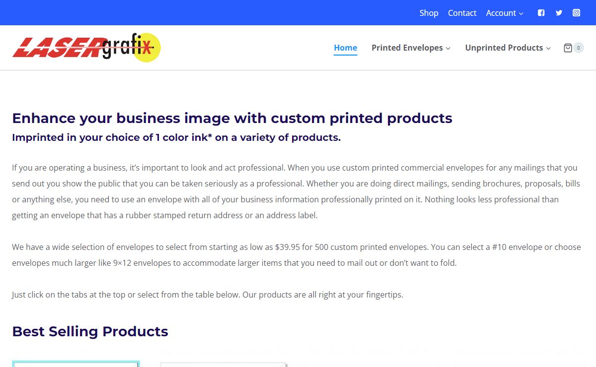 Lasergrafix Printing - Affordable business envelopes