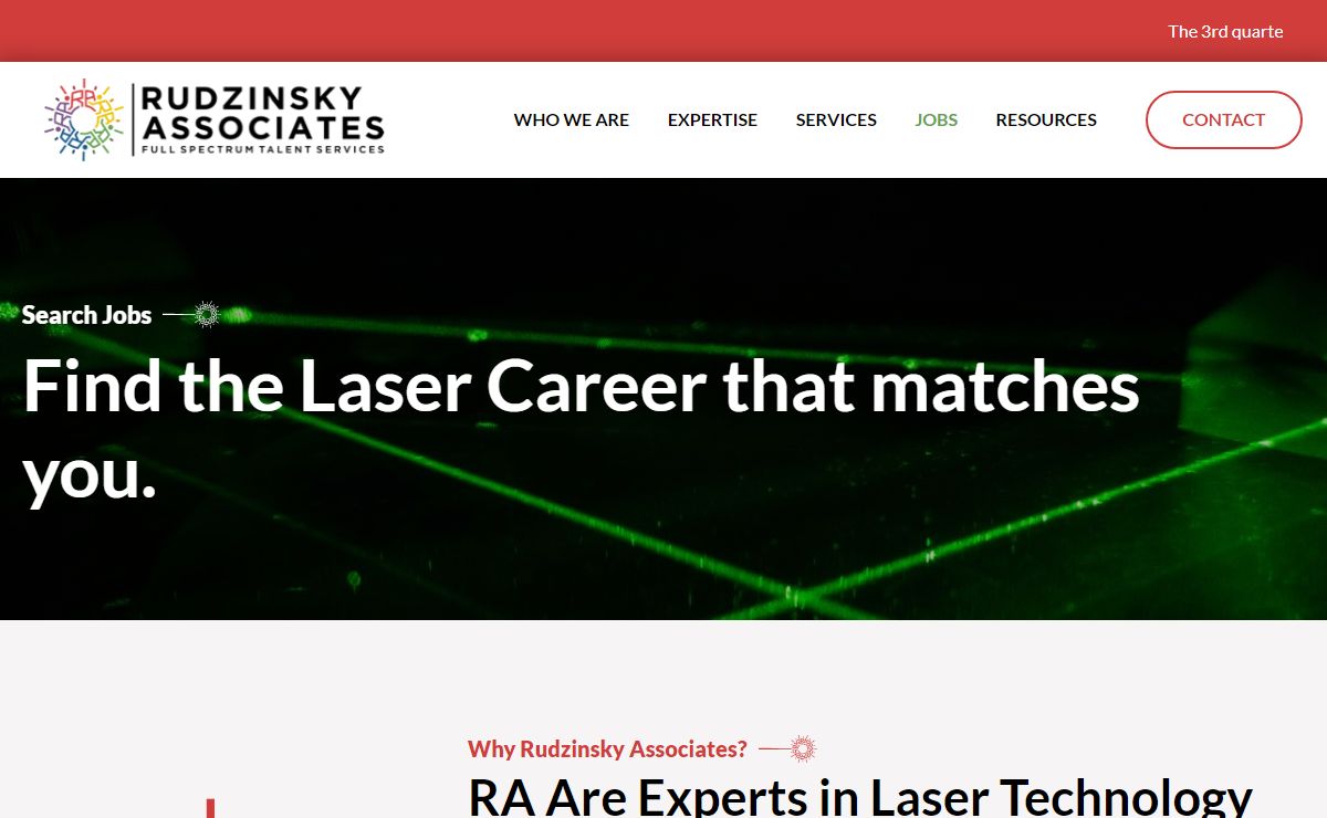 Jobs - Rudzinsky Associates - Laser Jobs