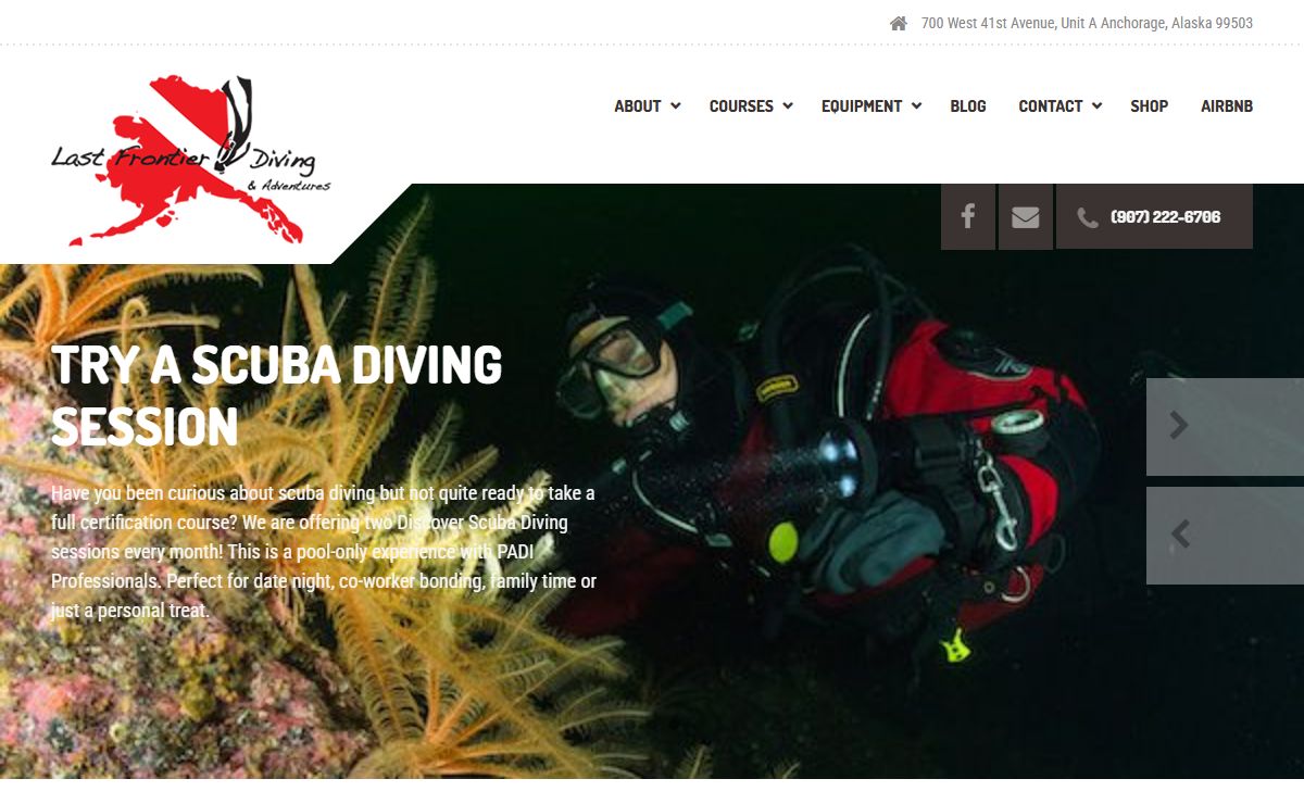 Last Frontier Diving – Anchorage, Alaska's Primary Diving Source