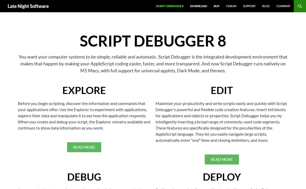 Late Night Software | The home of Script Debugger