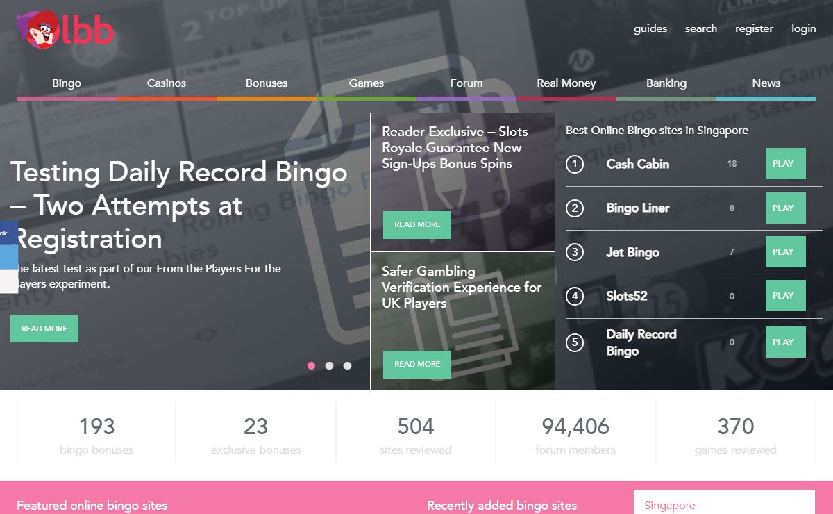 503 Online Bingo Room Reviews with 193 Bonuses