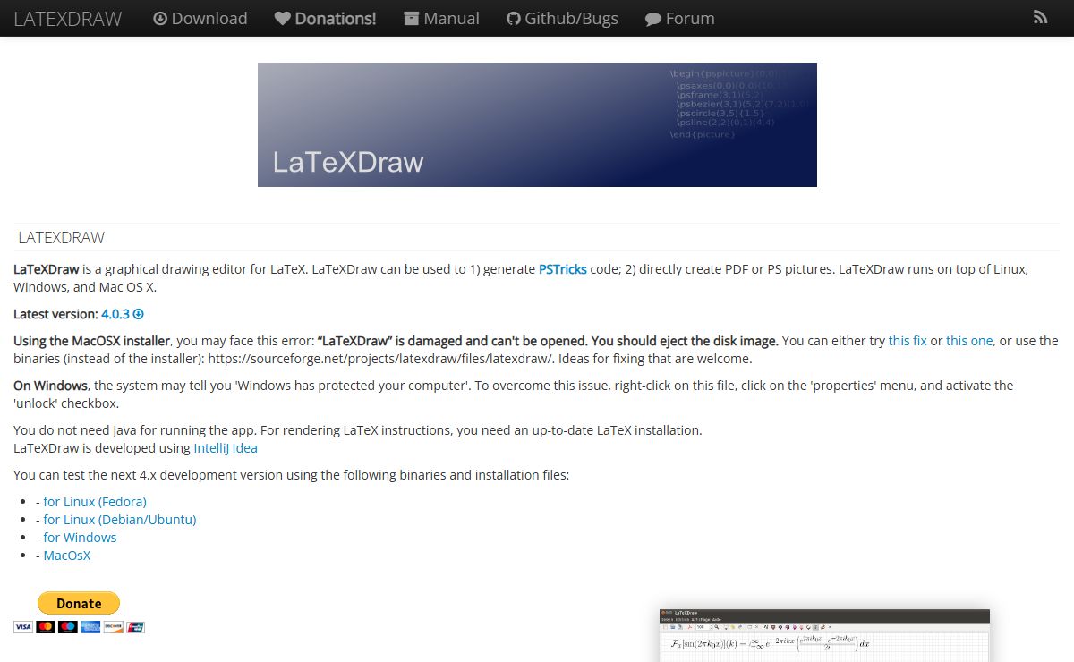 LaTeXDraw - A vector drawing editor for LaTeX