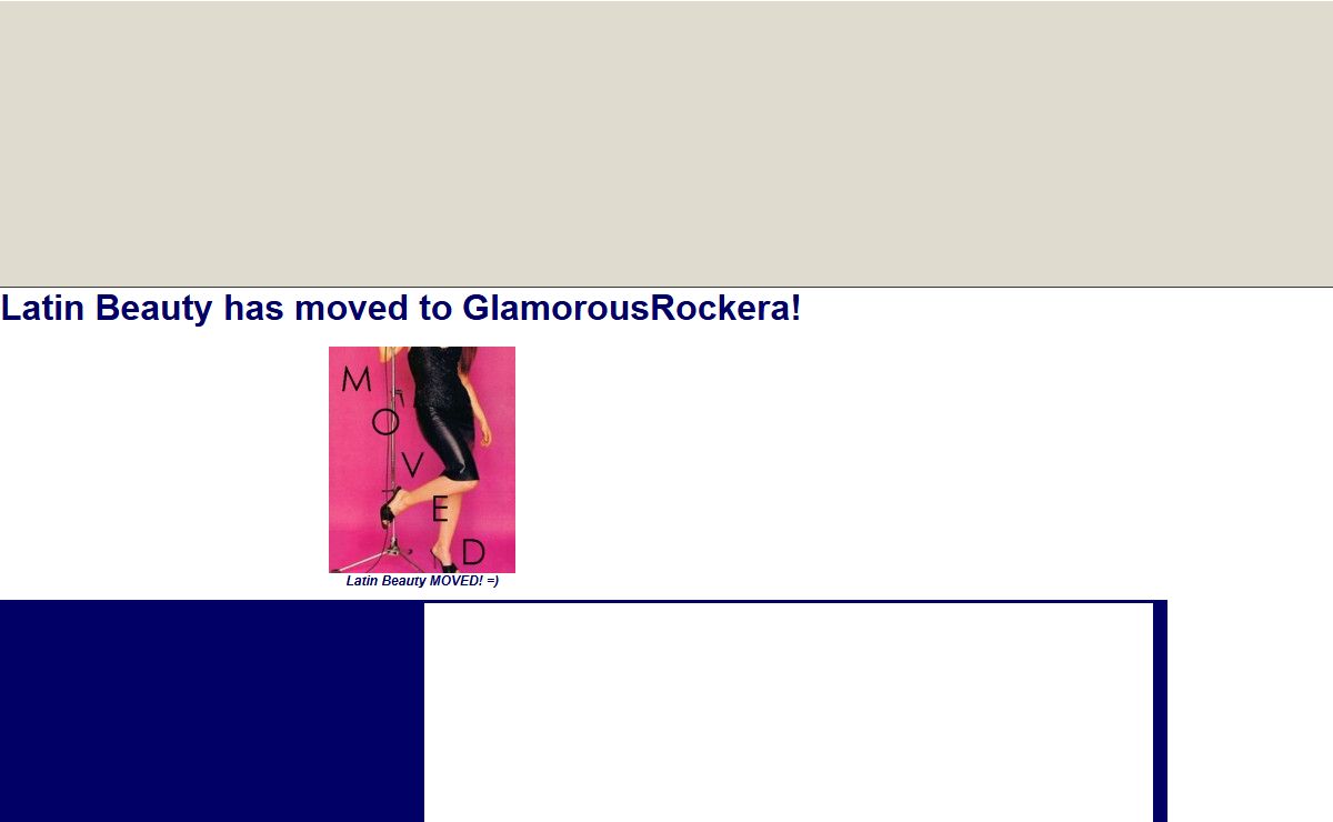 Latin Beauty has moved to GlamorousRockera!