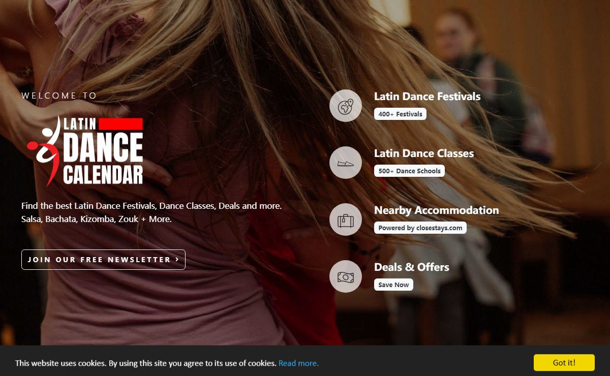 Latin Dance Calendar