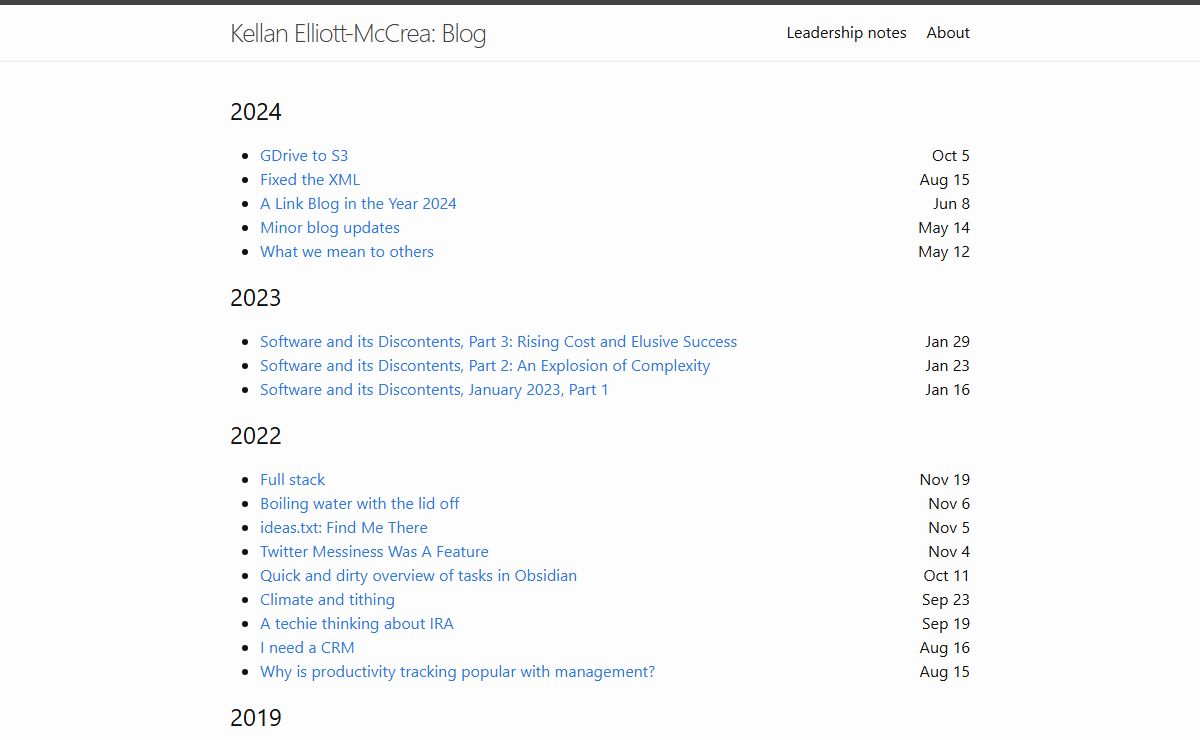 Kellan Elliott-McCrea: Blog | A personal blog of Kellan Elliott-McCrea. I don’t really know what a “laughing meme” is. It sounded cool in 1999.