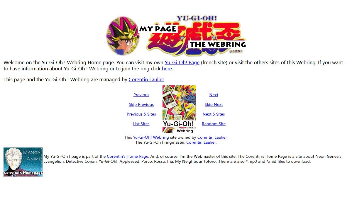 Yu-Gi-Oh ! Webring