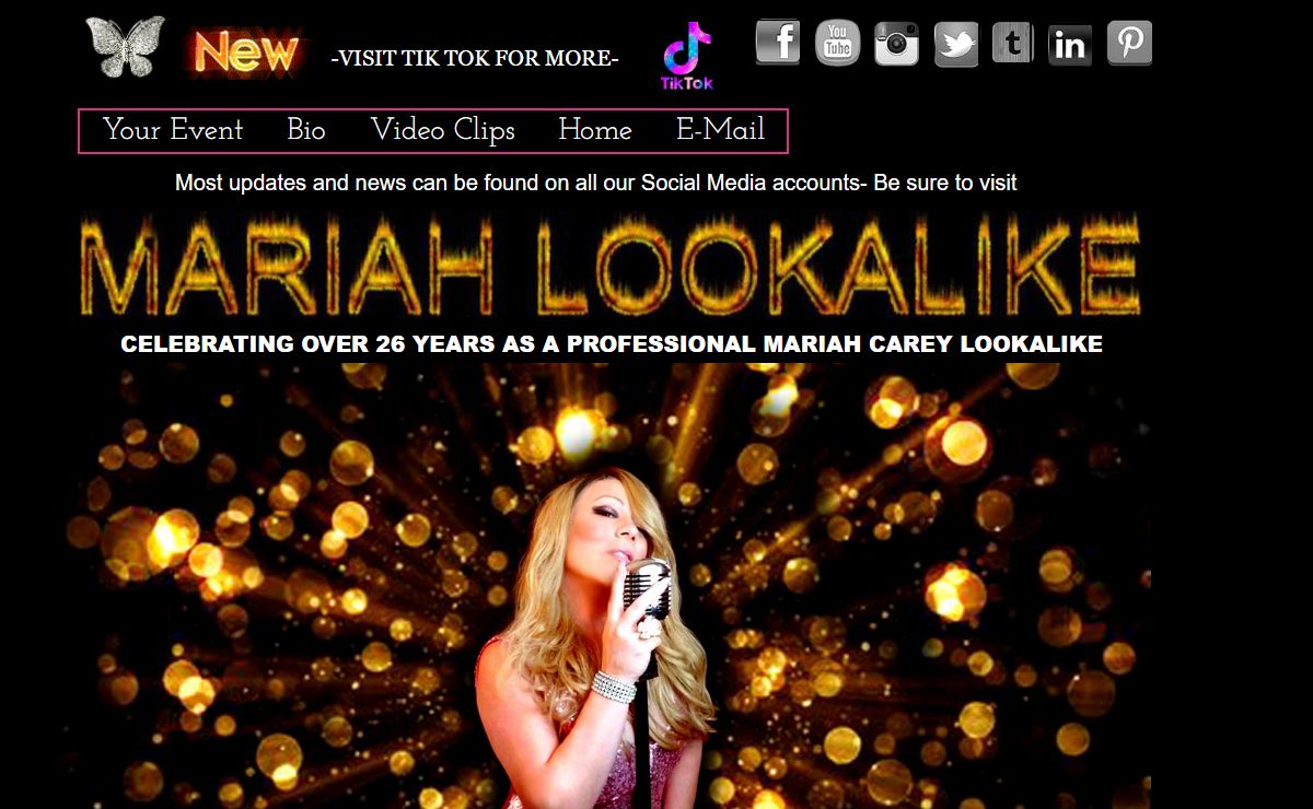 Mariah Carey Lookalike Tribute