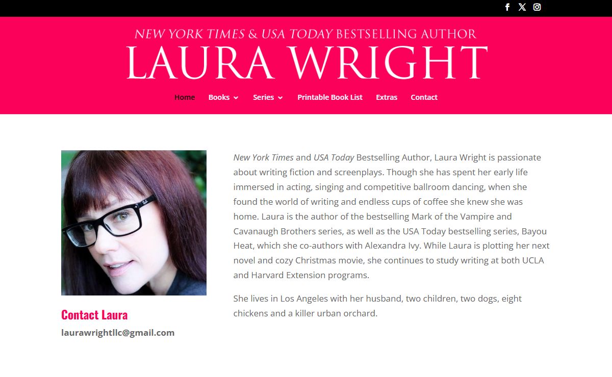 Laura Wright | I make reading sexy