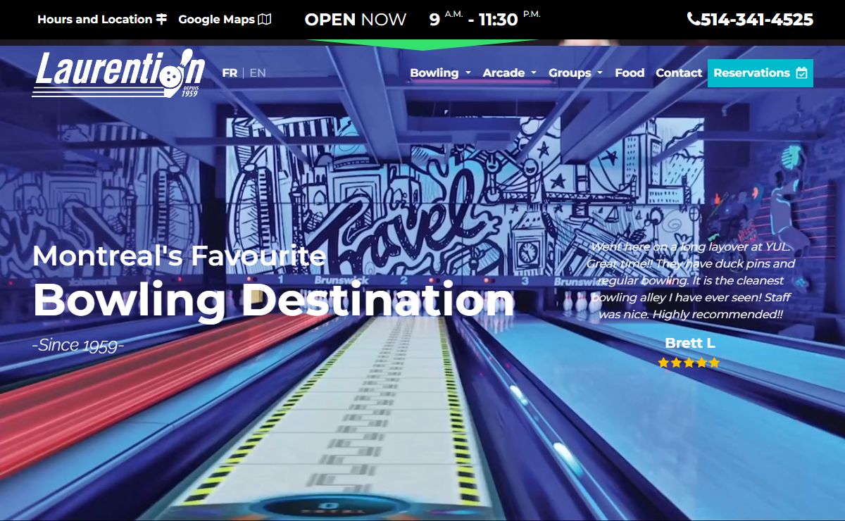 #1 Bowling Destination in Montreal | Laurentian Lanes