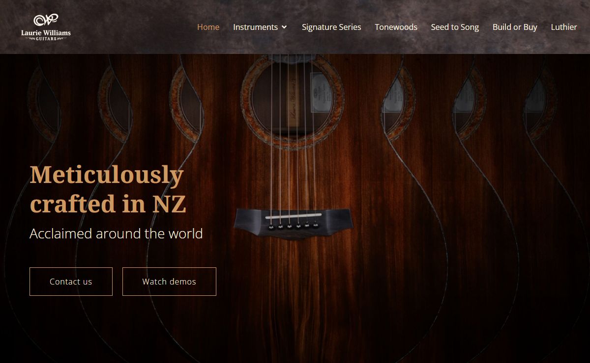 Laurie Williams Guitars – Meticulously crafted in NZ