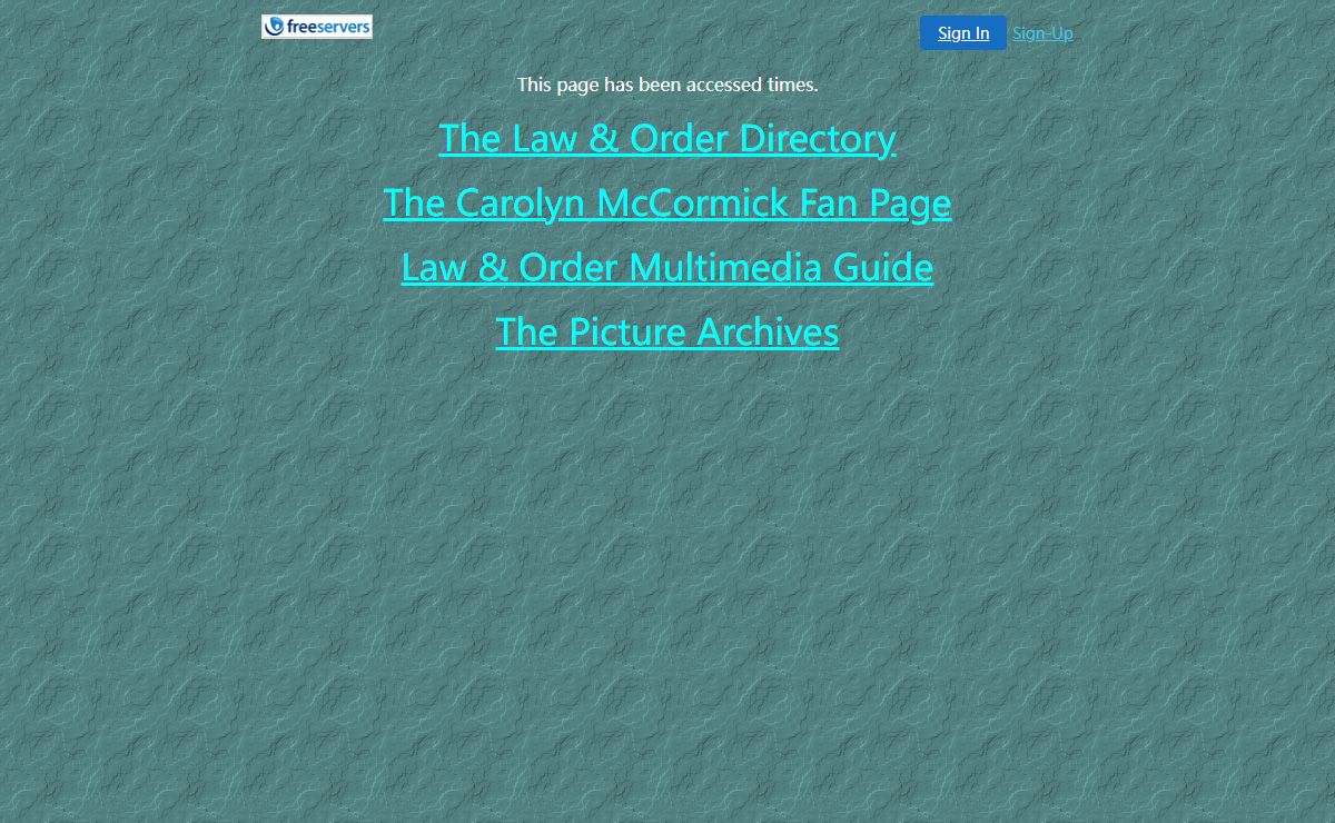 Law & Order @ Freeservers.com