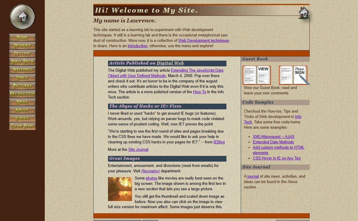 Lawrence O’Sullivan’s Web Site