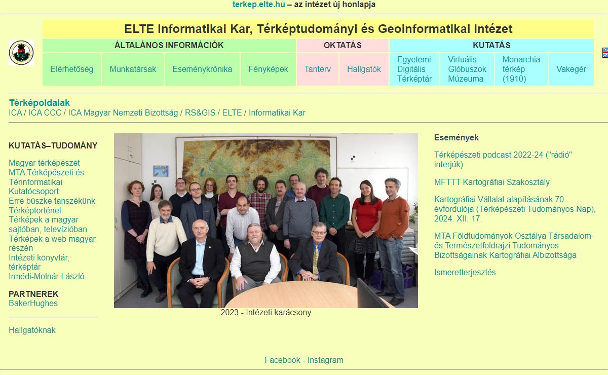 ELTE Térképtudományi es Geoinformatikai Intézet