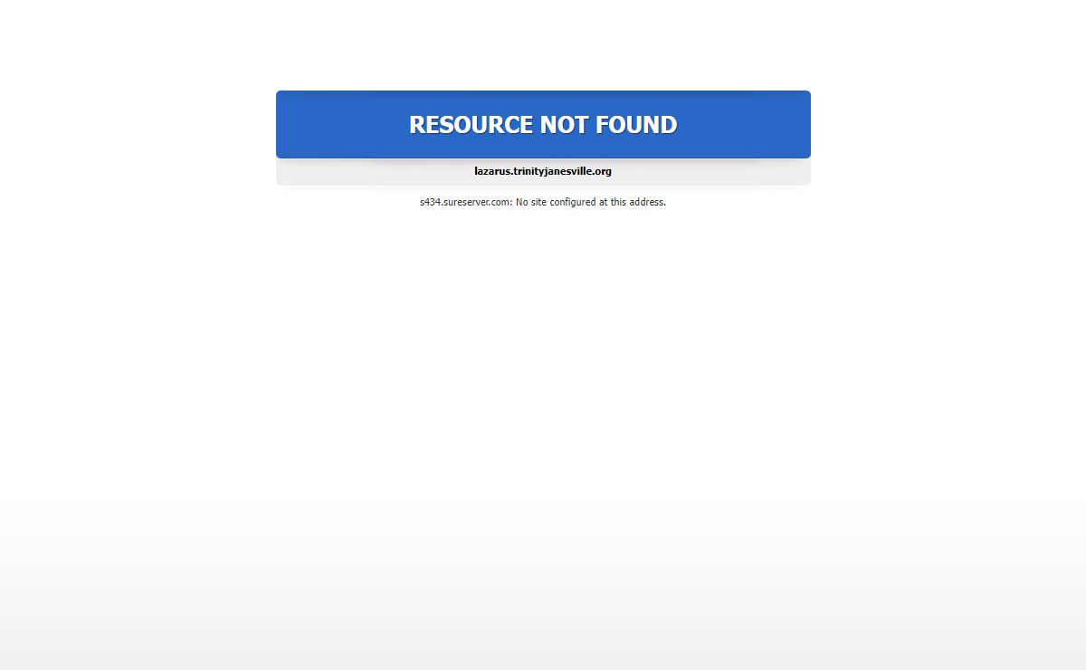 Resource not found