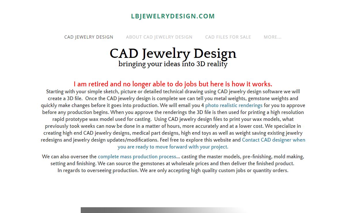 LBJEWELRYDESIGN.COM - CLICK HERE for CAD jewelry design