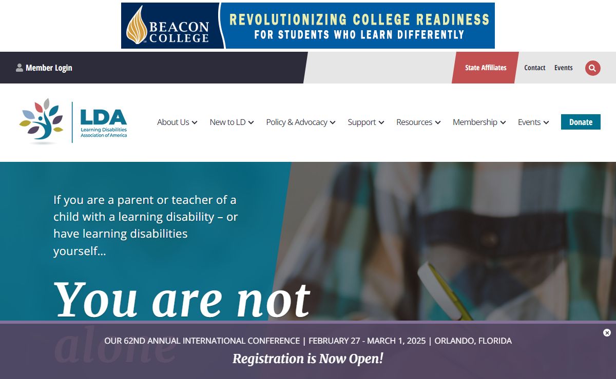 Learning Disabilities Association of America – Support. Educate. Advocate.