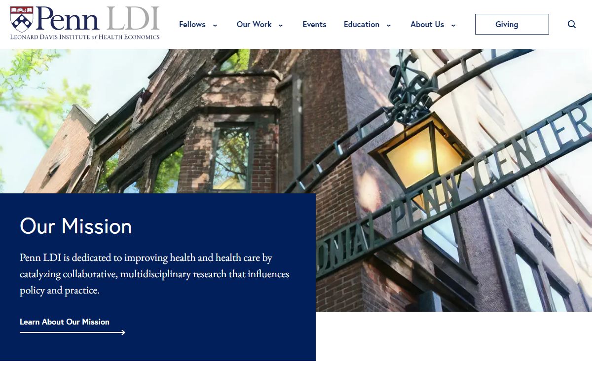 Penn LDI - The Leonard Davis Institute of Health Economics at the University of Pennsylvania.