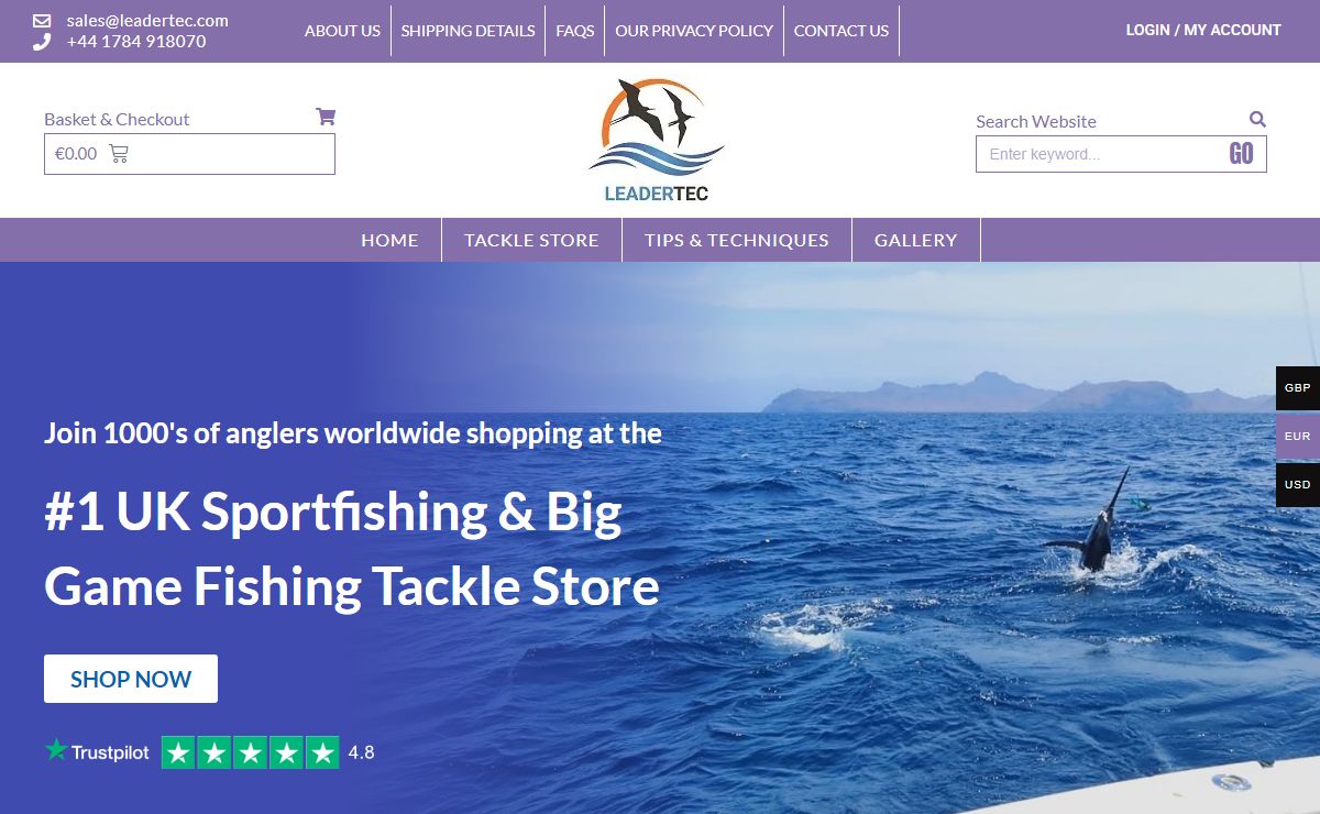 Leadertec: The #1 UK Sportfishing & Big Game Fishing Store