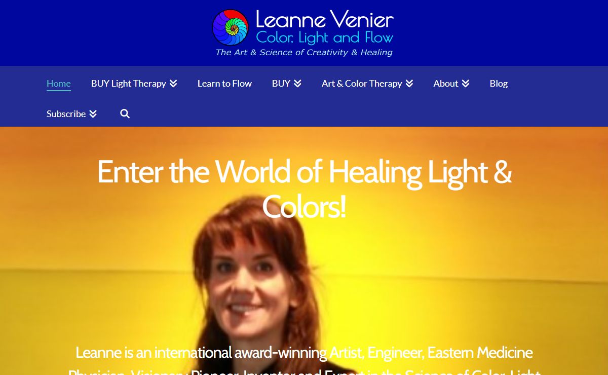 Leanne Venier | Science of Light Therapy, Color Therapy & Flow State Expert