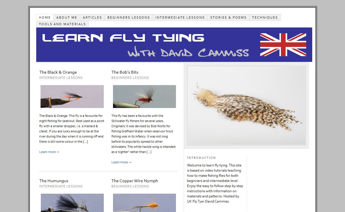 Learn Fly Tying — Fly Tying Video Instructions with Information on Patterns and Materials