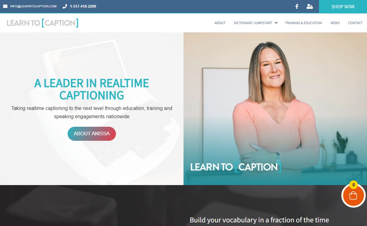 Learn to Caption – Anissa R. Nierenberger – Dictionary Jumpstart – Providing provides online Broadcast Captioning and CART training along with one-on-one realtime training.