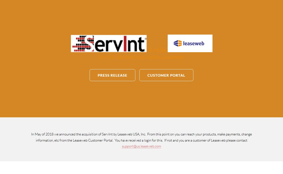 ServInt - Leaseweb