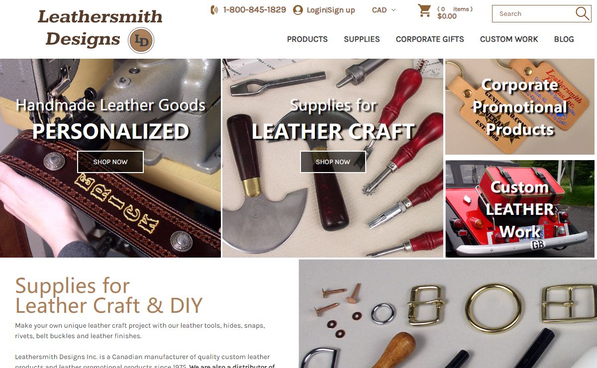 Custom Leather Products & Leather Craft Supplies