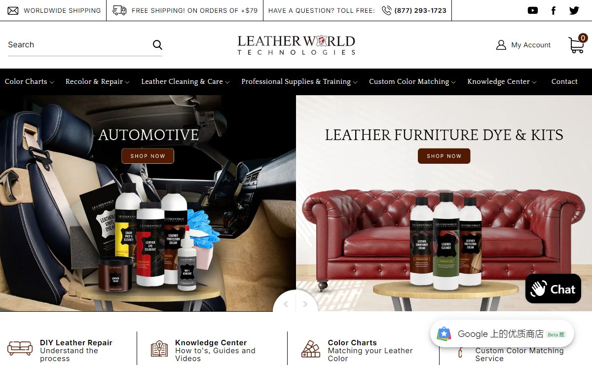 Leather World Technologies - Clean, Protect, Recolor, Repair Leather