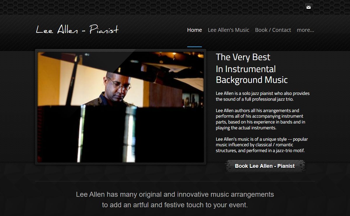 Lee Allen - Pianist - Home
