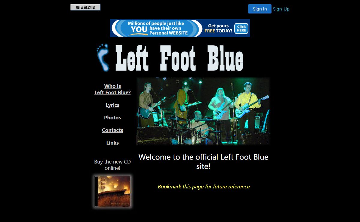 Left Foot Blue