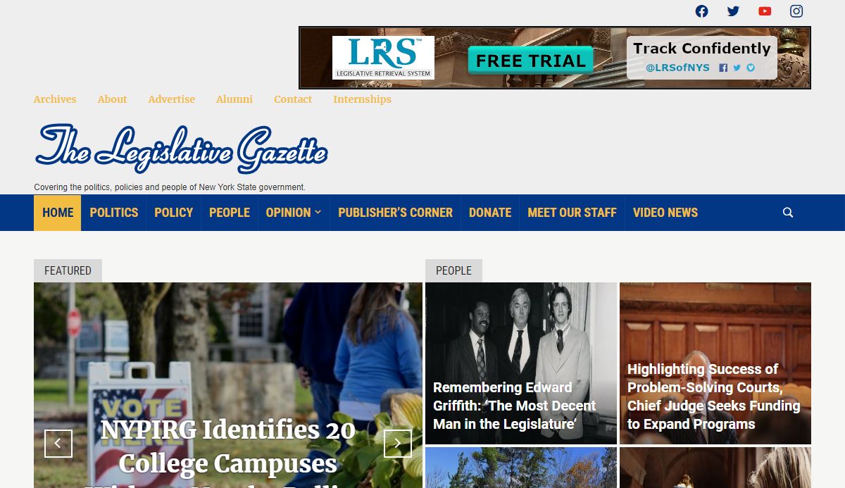 The Legislative Gazette – Covering the politics, policies and people of New York State government.