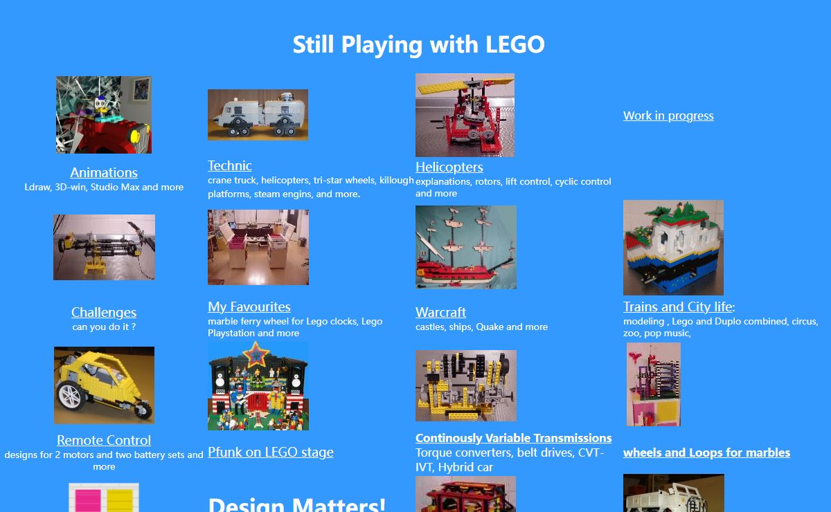 Still playing with LEGO