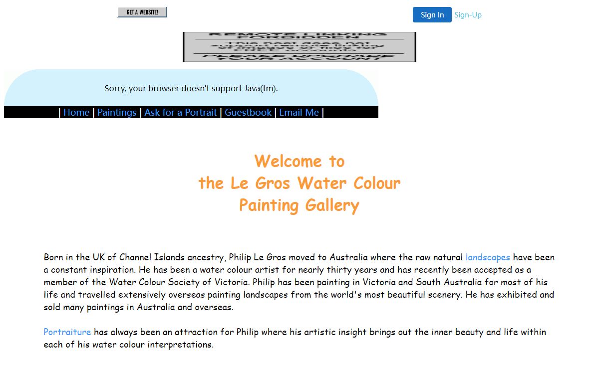 Le Gros Water Colour Paintings